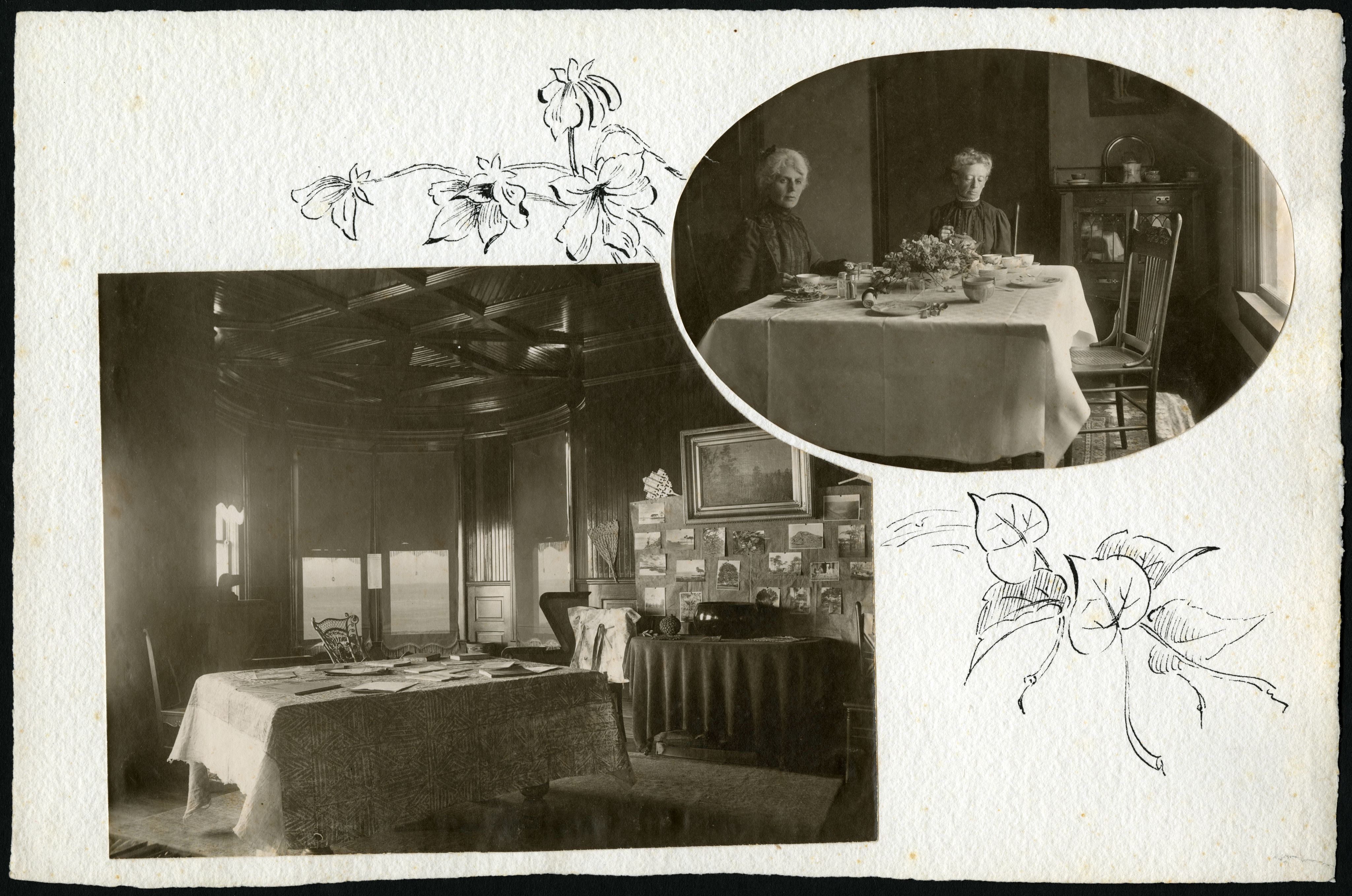 Dining room; Scripps at dining table.