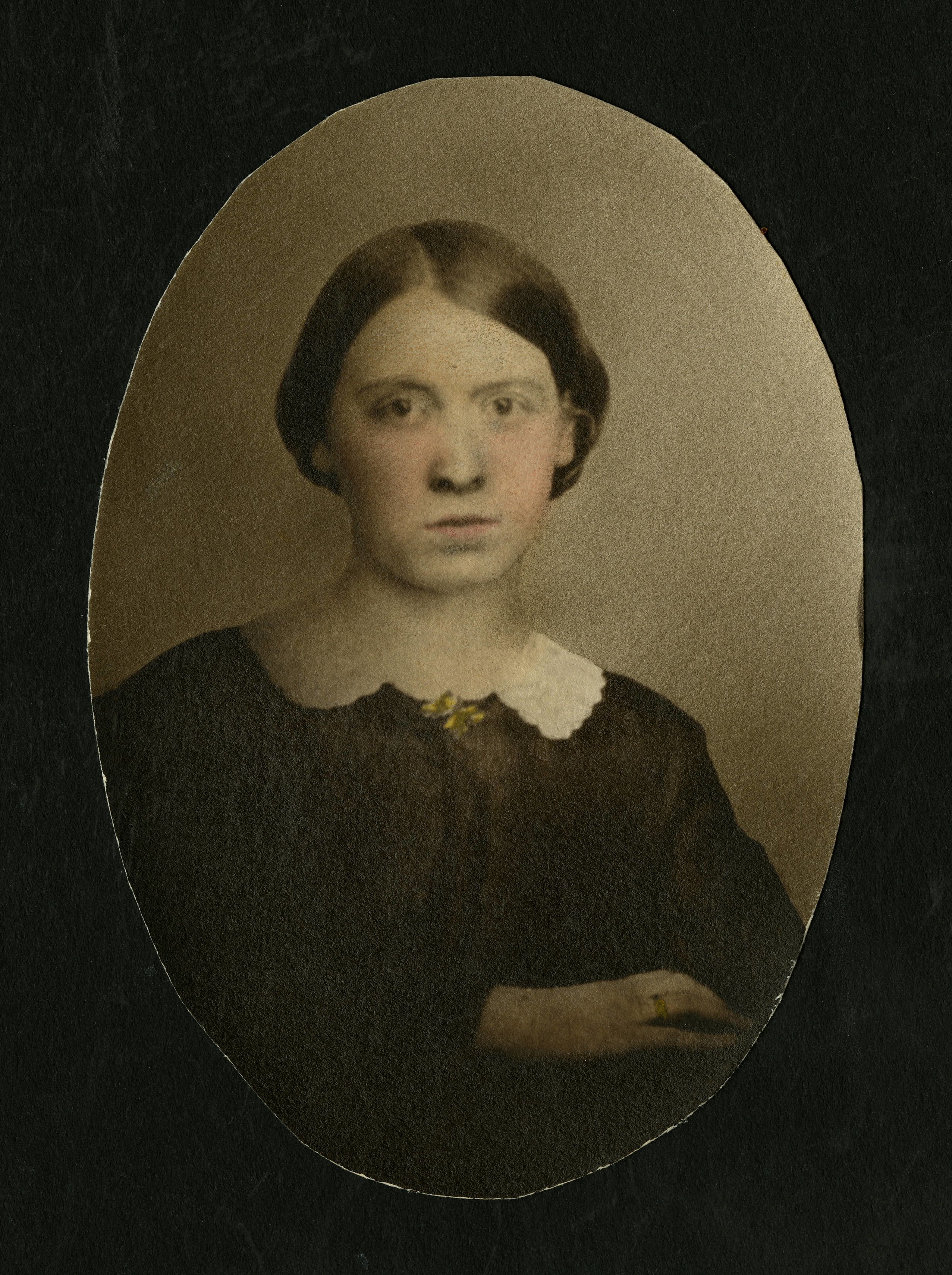 Portrait of young Ellen Browning Scripps.